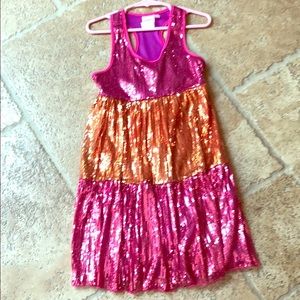 Girls shimmering dress